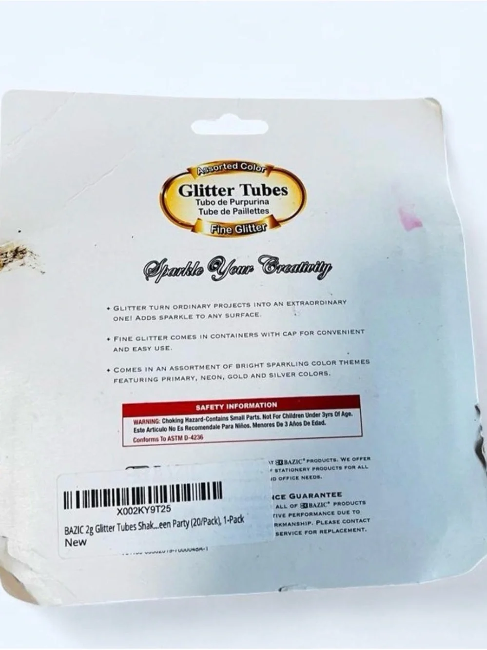 Assorted Color Glitter Tubes - 20 Pack (Multicolor)